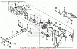 Honda cb900fa bol dor rear brake caliper cb900fz a bigma000048f12 0760